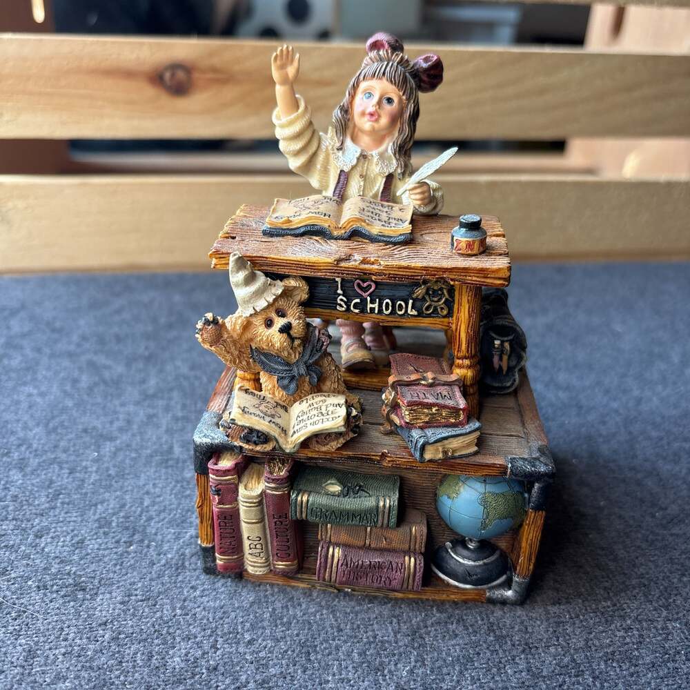 Boyds Yesterday's Child Dollstone Collection 'Stephanie with Jim... School Days'